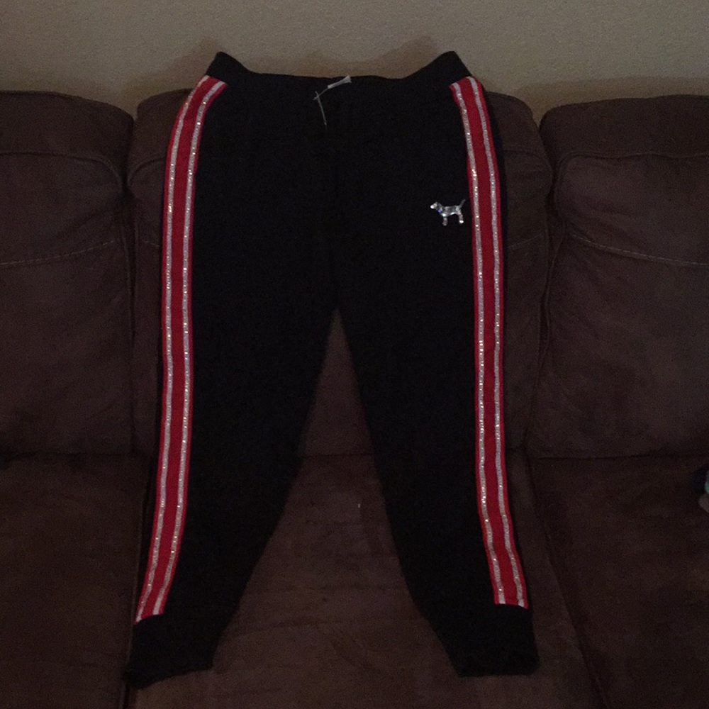 Pink sweat pants
